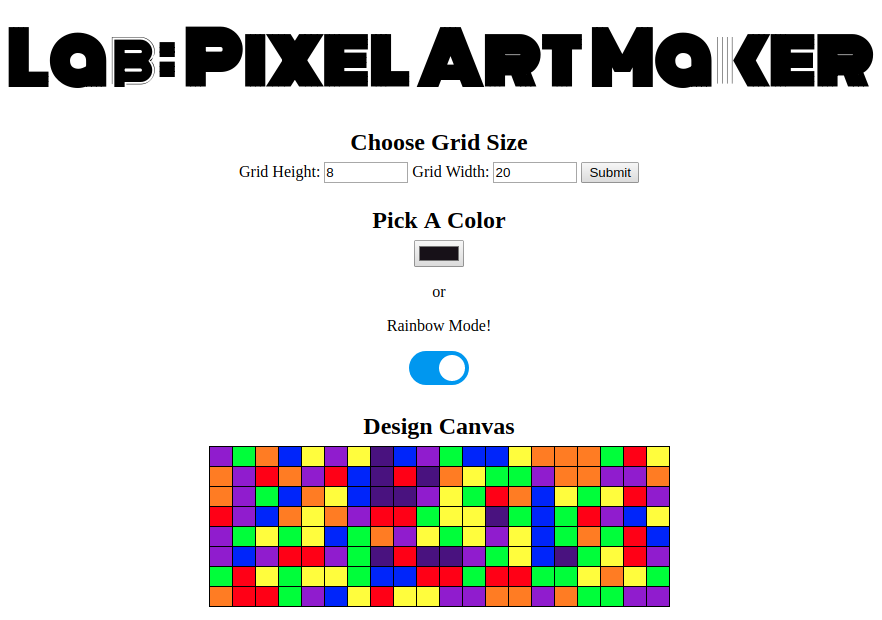 larger pixel art web app picture